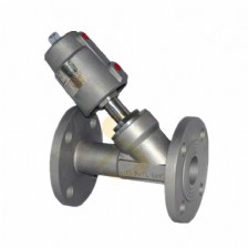 不锈钢法兰角座阀